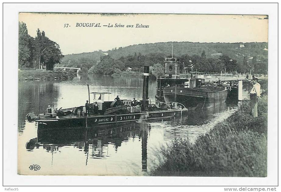 BOUGIVAL - La Seine Aux Ecluses - 57 ( PENICHES ) - Bougival