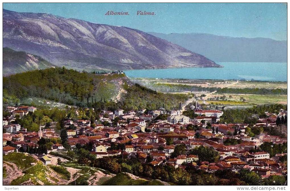 ALBANIEN - VALONA [ VLORË ] - VUE GÉNÉRALE / GENERAL VIEW - ANNÉE: ENV. 1910 (h-729) - Albanie