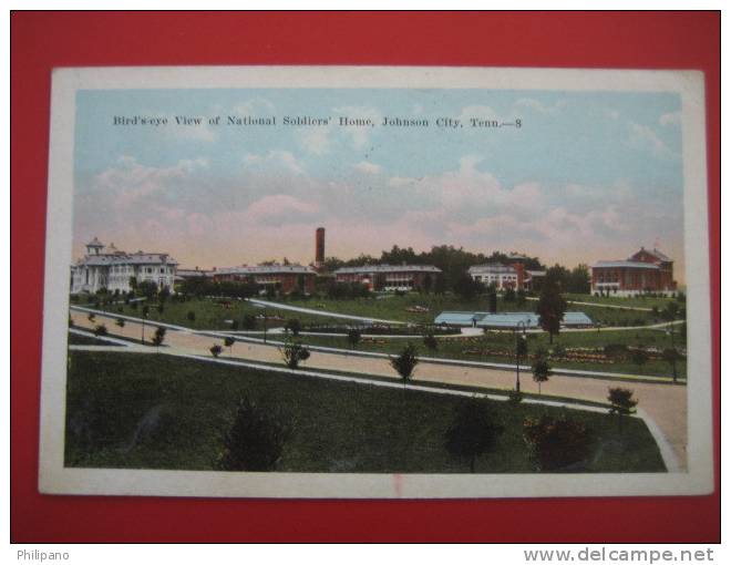 Johnson City Tn -- Birds Eye View National Soldiers Home  1920 Cancel---Vintage Wb---=========ref164 - Andere & Zonder Classificatie