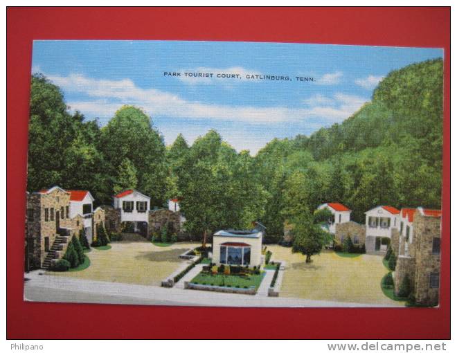 Gatlinburg Tn  --Park Tourist Court  Linen ---=========ref165 - Andere & Zonder Classificatie