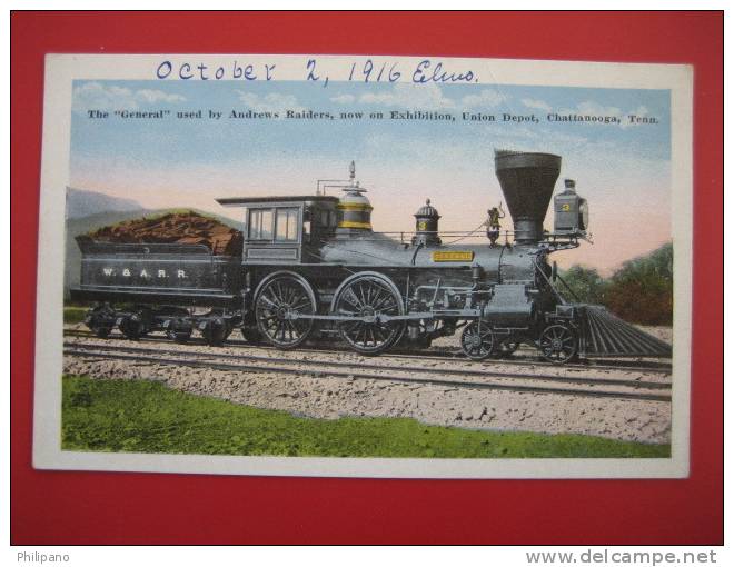Train ---The General Used By Andrews Raiders Chattanoga Tn  Vintage Wb---=========ref165 - Chattanooga