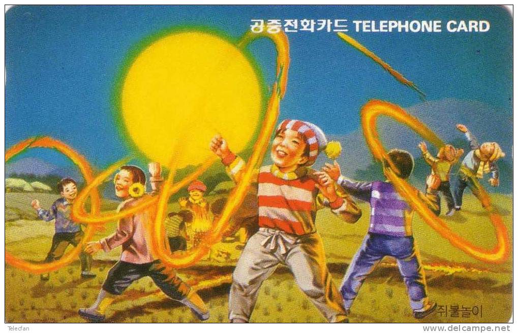 COREE DU SUD KINDS GAMING ENFANTS EN TRAIN DE JOUER  MINT NEUVE 5000 WONS RARE - Korea (Süd)