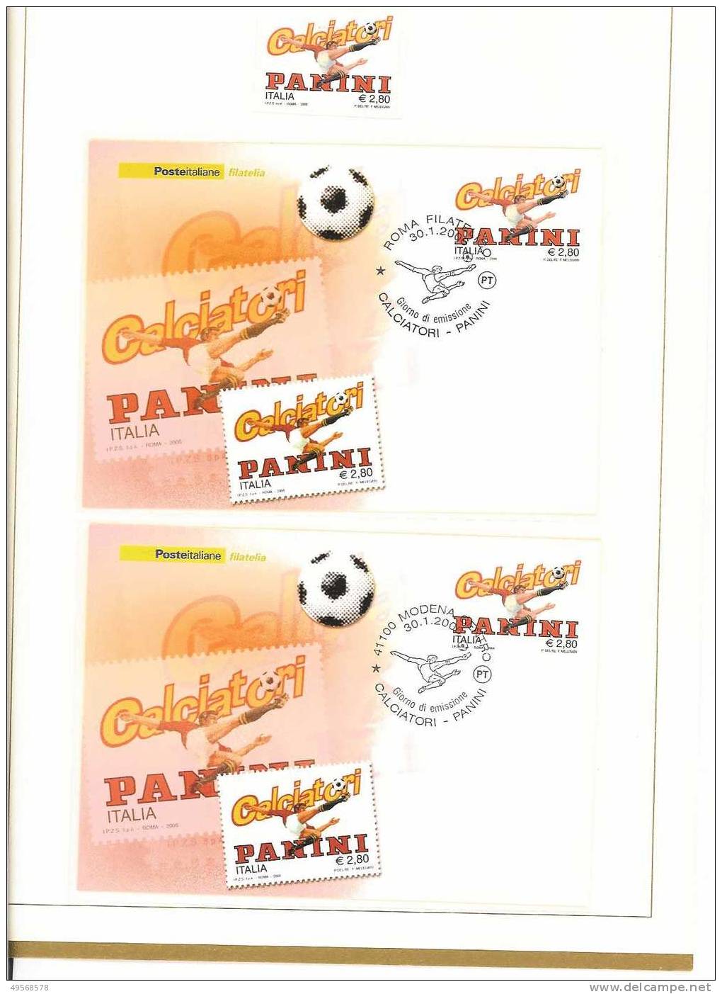 Grandi Eventi Filatelici 2006 - Folder - Panini Spa - - Pochettes