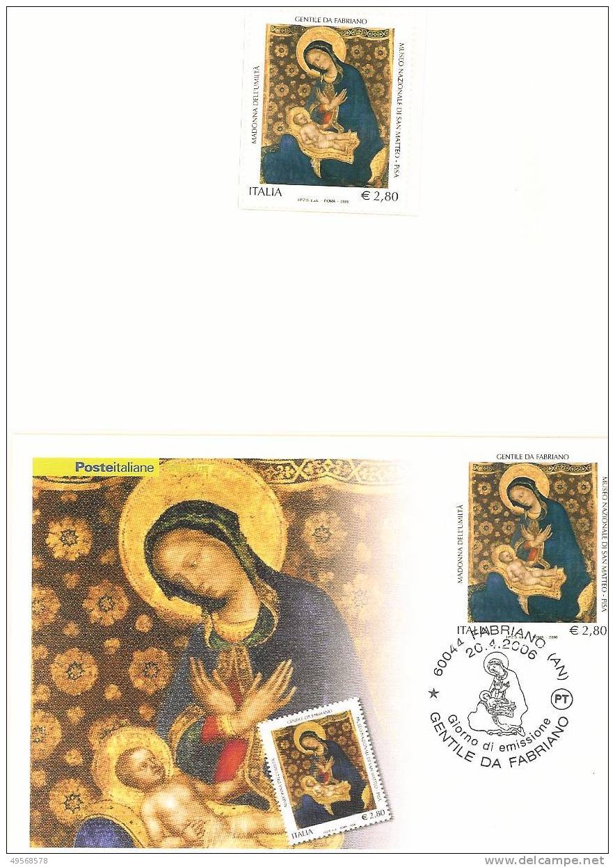 Grandi Eventi Filatelici 2006 - Folder - Il Patrimonio Art.co E Cult.le Ital.-Gentile Da Fabriano- - Paquetes De Presentación