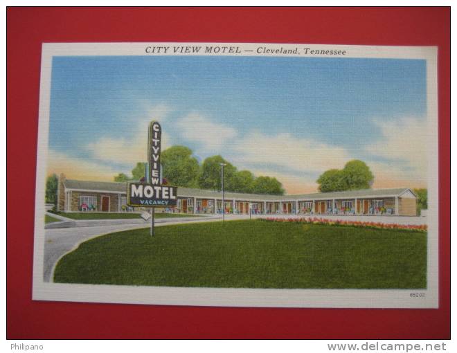 Cleveland Tn  City View Motel  Linen  ---=========ref165 - Autres & Non Classés