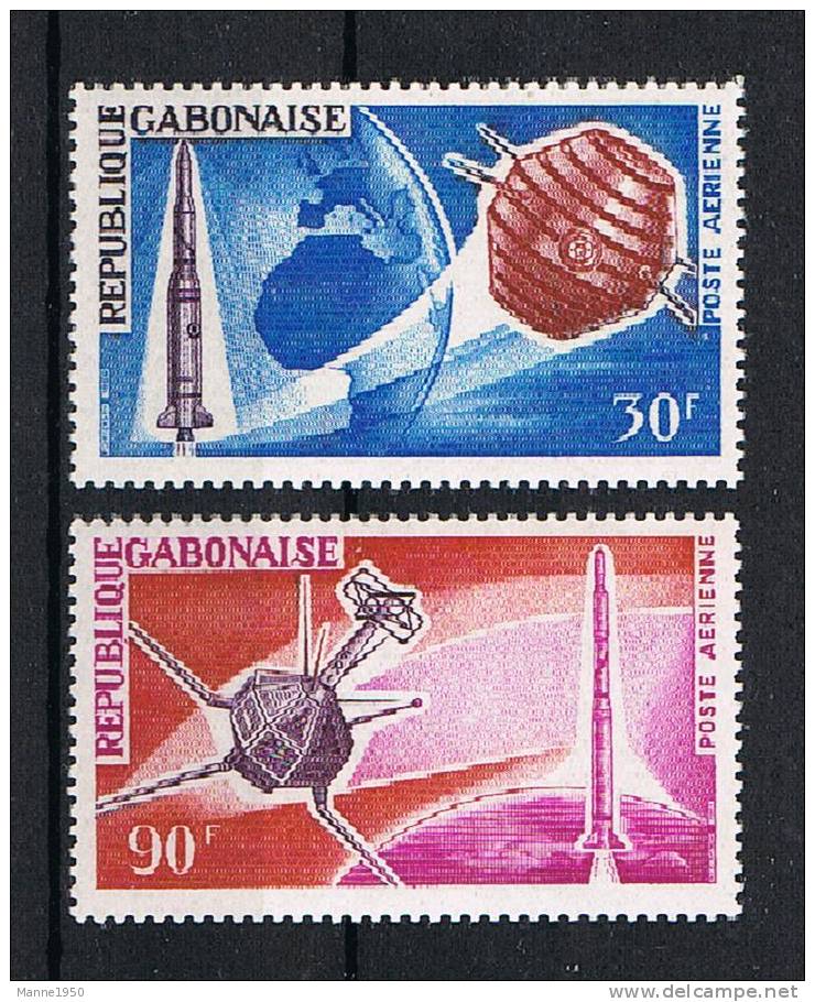 Gabun 1966 - Raumfahrt - Mi.Nr.244/45 Postfrisch - Gabun (1960-...)