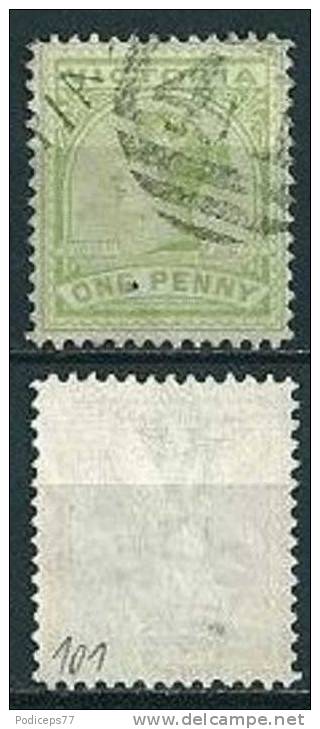 Victoria  1886/98  Q. Victoria   1 P Grün (Wz V)  Mi-Nr.101  Gestempelt / Used - Gebraucht