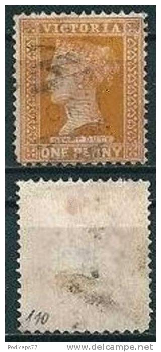 Victoria  1890/99  Q. Victoria  1 P Braun Auf Rosa (Wz V)  Mi-Nr.110  Gestempelt / Used - Oblitérés