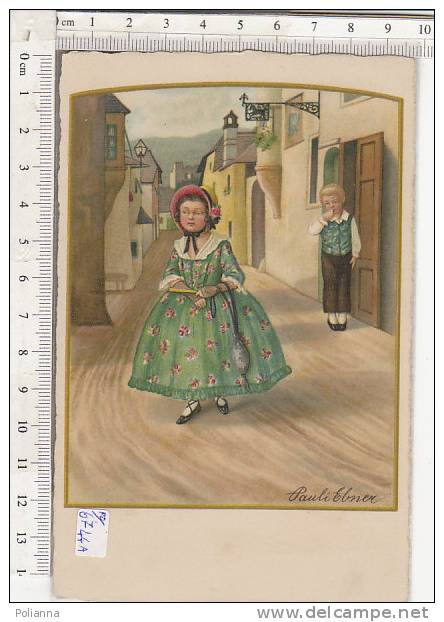 PO6744A# Illustrata Pauli Ebner - BAMBINI - DAMINA - INSEGNA CAVALLINO  No VG - Ebner, Pauli