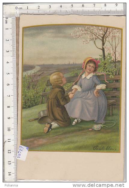 PO6745A# Illustrata Pauli Ebner - BAMBINI - DAMINA - INNAMORATI - DICHIARAZIONE D'AMORE  No VG - Ebner, Pauli