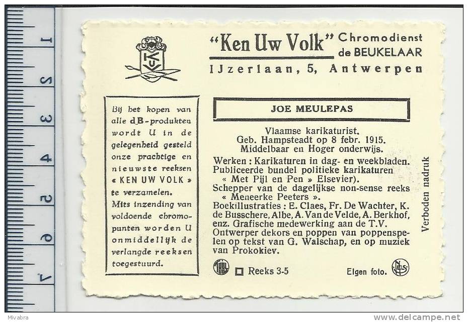 HAMPSTEADT 1915 - JOE MEULEPAS - KARIKATURIST BOEKILLUSTRATIES ERNEST CLAES & ASTER BERKHOF... - CHROMO DE BEUKELAAR - De Beukelaer