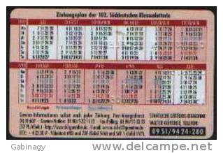 NO PHONECARD - GERMANY - SKL GEWINNKARTE - Sin Clasificación