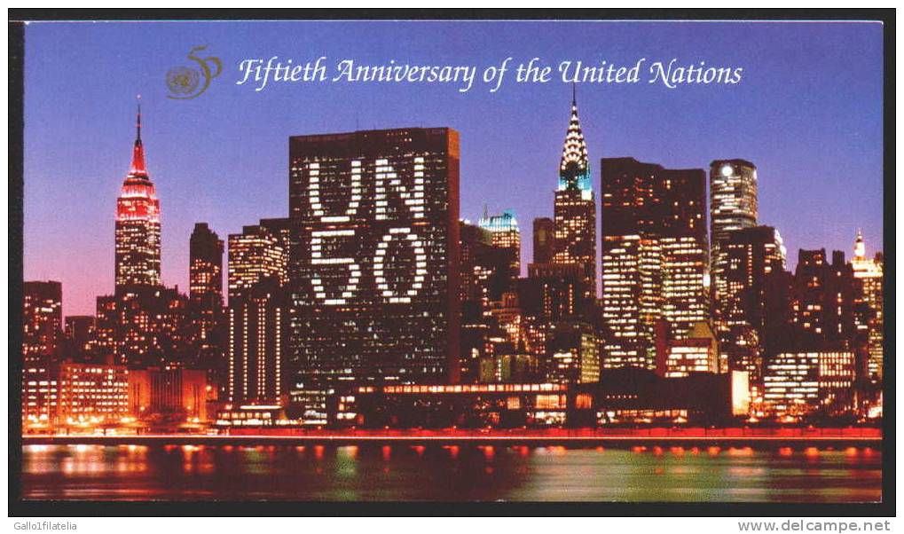 1995 -  O.N.U. / UNITED NATIONS - CINQUANTESIMO DELLE NAZIONI UNITE / FIFTY YEAR OF THE UNITED NATIONS. MNH - Postzegelboekjes