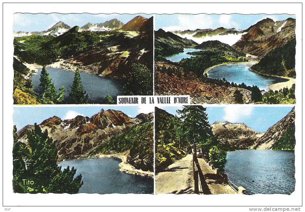 Vallée D'AURE, Hautes-Pyrénées: LACS De L'Oule,d'Auber, De Long, Et D'Orédon; 1964; TB - Vielle Aure