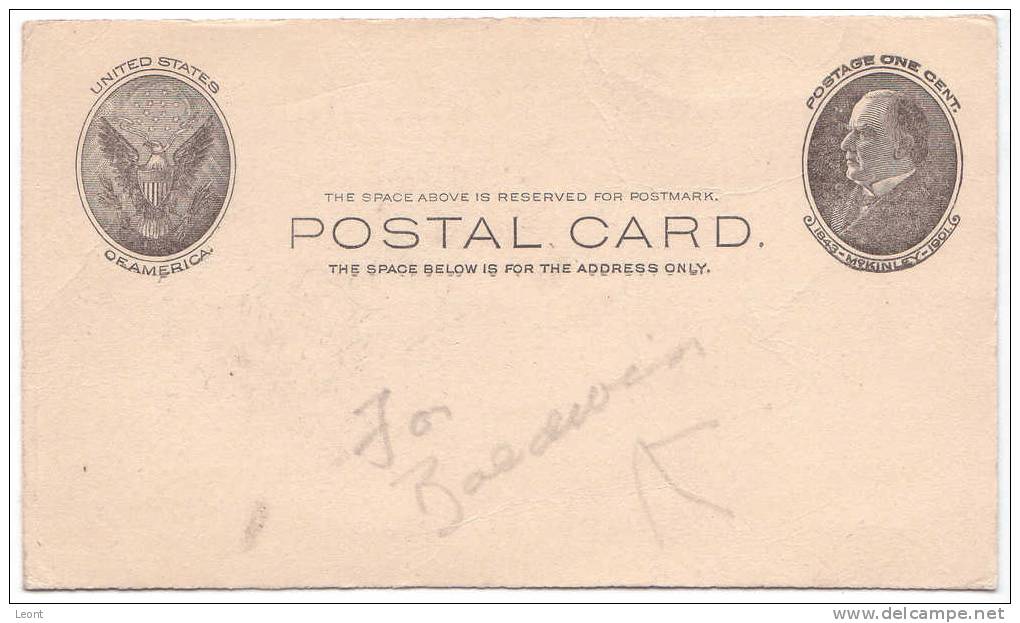 Postal Card One Cent - Mckinley - 1905 - Preprinted Invitation To Herriott Reunion - Präsidenten