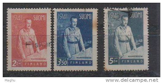 Finland Used 1941, 3 Stamps, As Scan - Usati