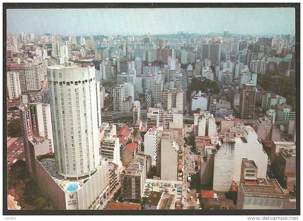 Sao Paulo Vista Panoramica Da Cidade Com Destaque Do Hilton Hotel Brasil 1973 - São Paulo