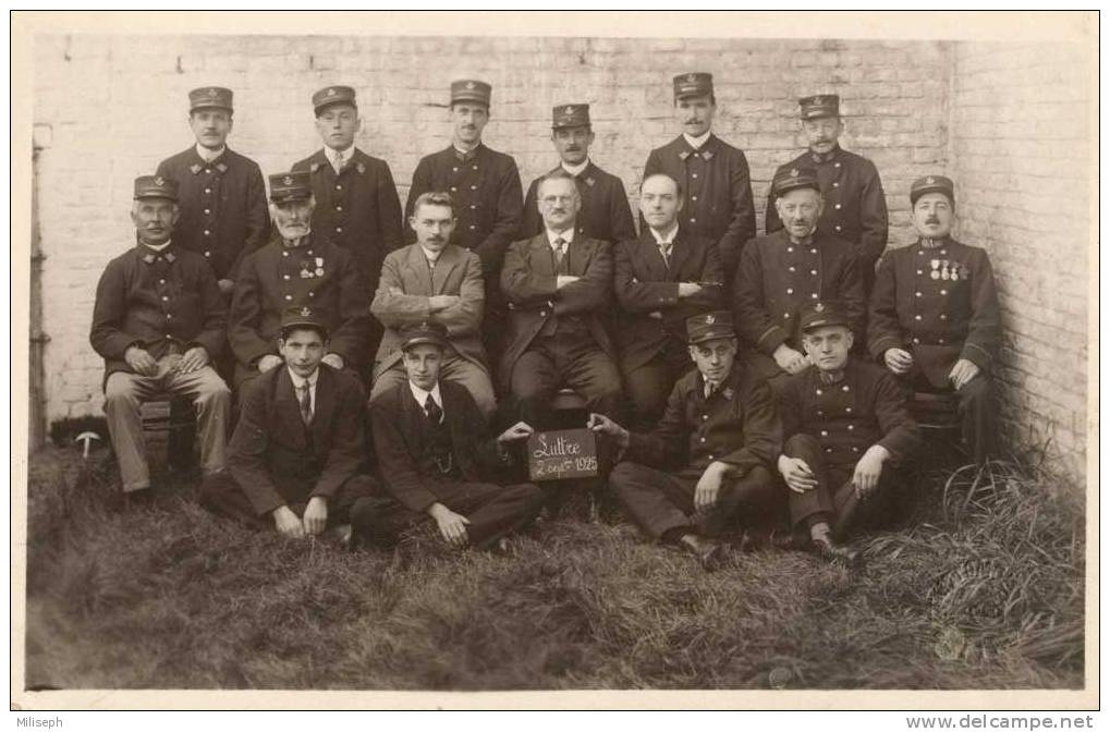 Personnel (Facteur) De La Poste De Luttre (Pont-à-Celles) 1925 - Avec Cachet (breveté) Du Photographe Molle De Luttre - Andere & Zonder Classificatie