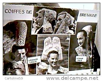 FRANCE   Coiffes De Bretagne Jeunes Filles De Baud Coiffes De Cornouaille N1960 ?  DB2666 Piega - Baud