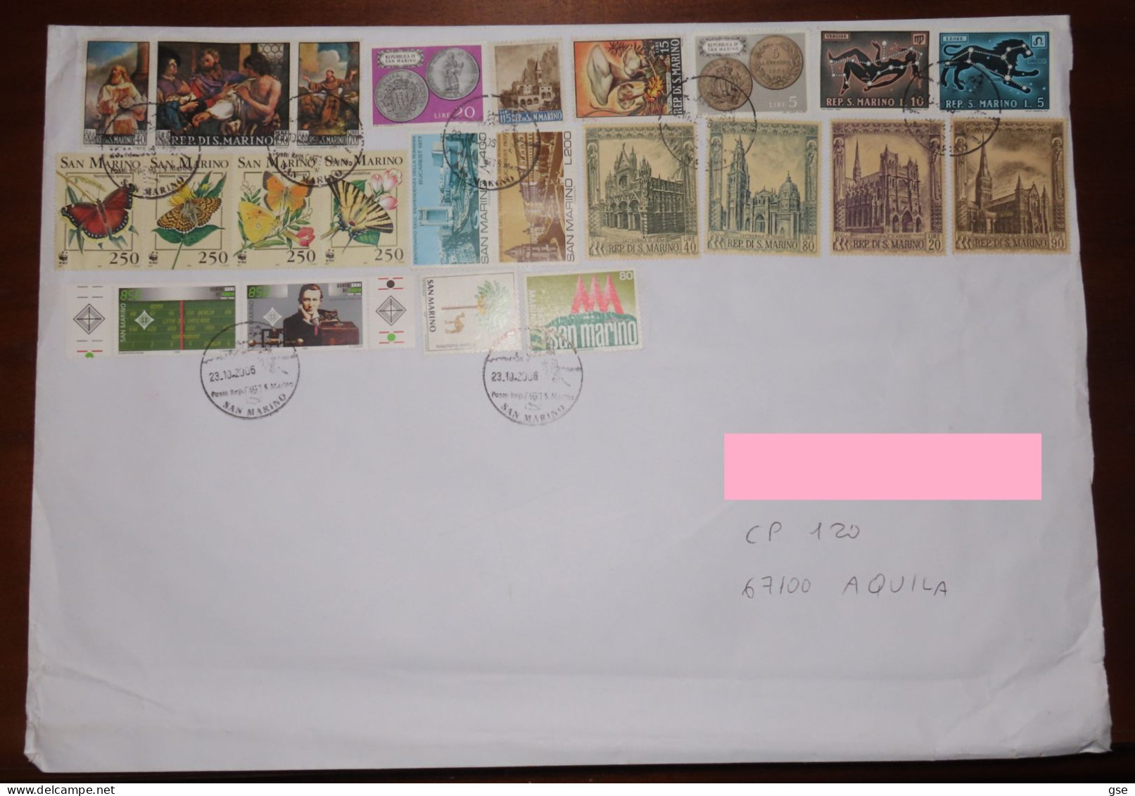 S. MARINO - Lettera  In Tariffa -  Molto Bella - Storia Postale