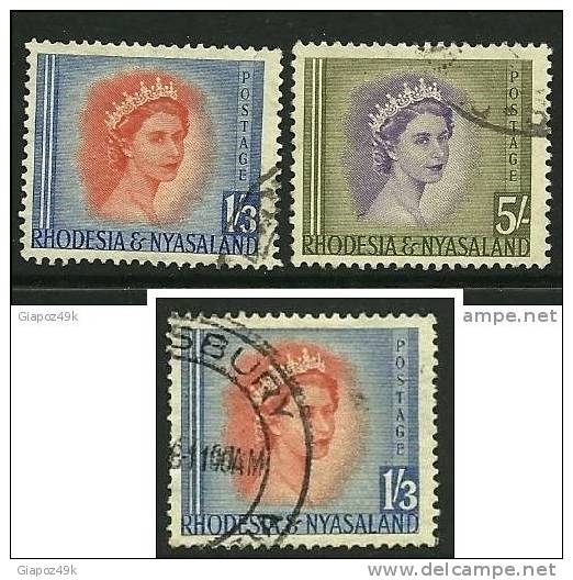 ● RHODESIA - N. - 1954 - Elizabeth II - N.  10 E 13 Usati - Cat. ? €  - Lotto 10 /11 - Rhodesia & Nyasaland (1954-1963)