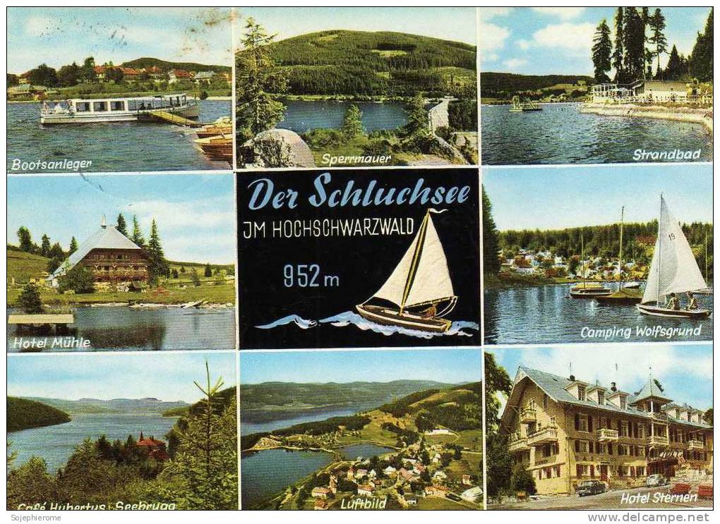 Schluchsee Bootsanleger Spermauer Strandbad Hôtel Mühle Camping Wolfgrund Café Hubertus Sternen - Schluchsee