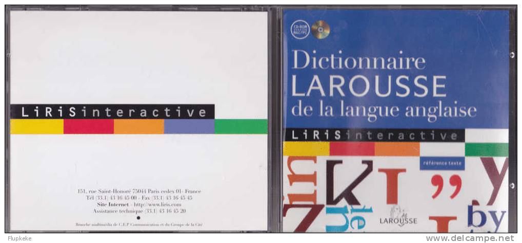 Dictionnaire Larousse De La Langue Anglaise LirisInteractive Larousse 1996 Cd-Rom Windows-Mac - Enzyklopädien