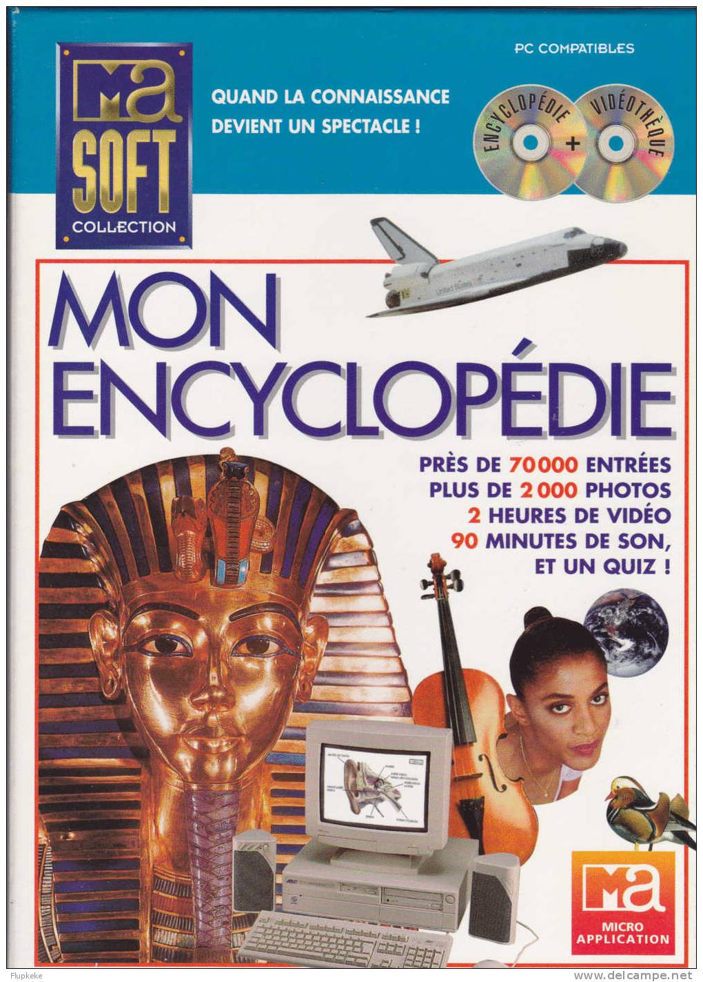 Mon Encyclopédie Micro Application 2 Cd-Rom Encyclopédie + Vidéothèque 1996 - Encyclopaedia