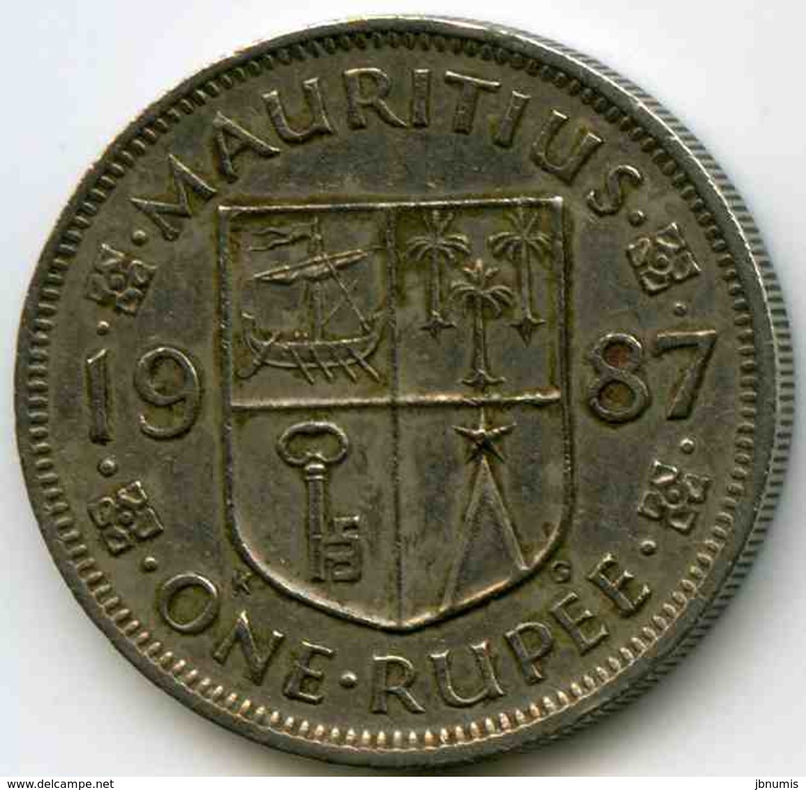 Maurice Mauritius 1 Rupee 1987 KM 55 - Mauricio