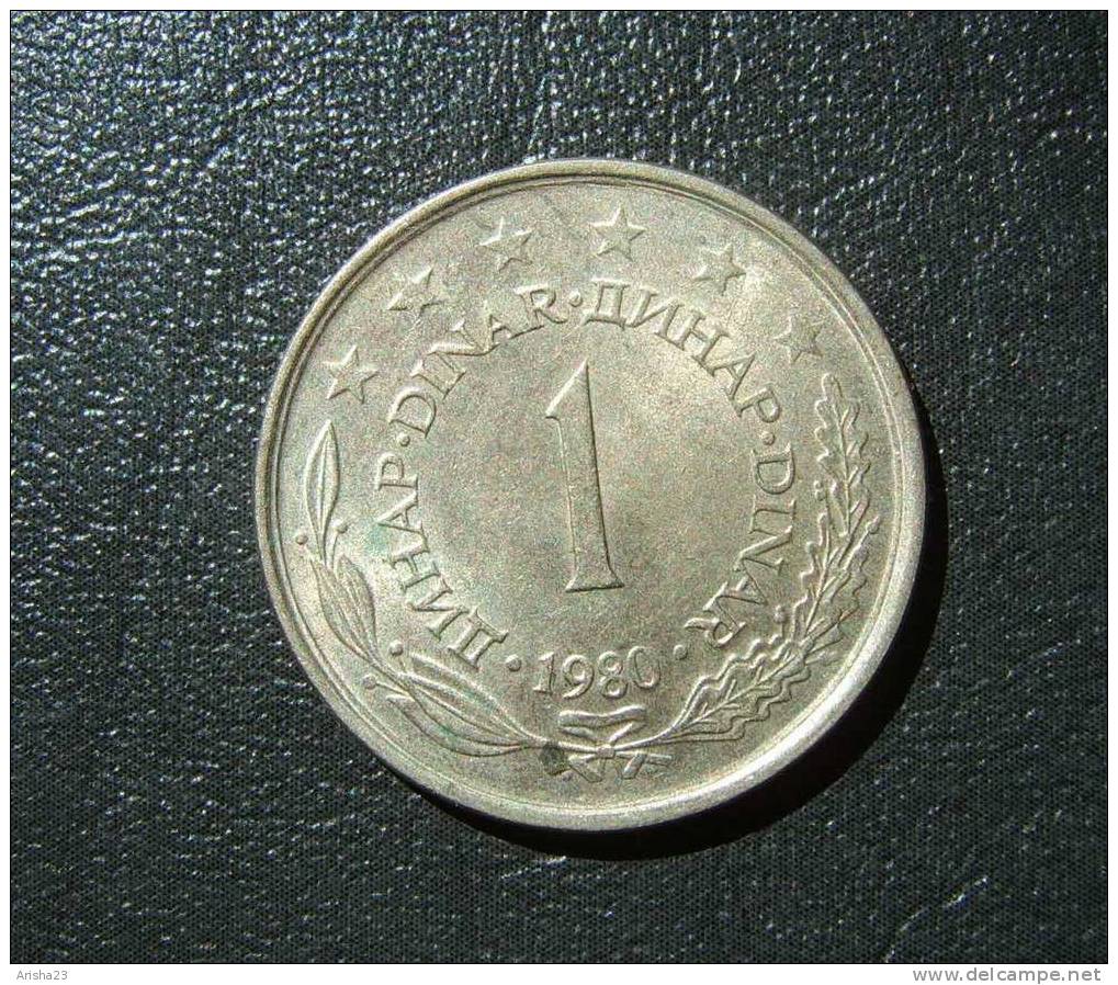 Yugoslavia, 1 DINAR 1980 - Yougoslavie