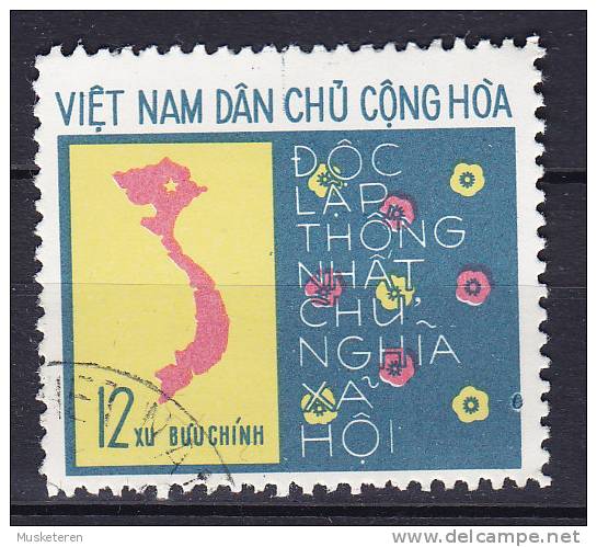 North Vietnam 1976 Mi. 856    12 Xu Sitzung Der Vereinigten Nationalversammlung Landkarte Map - Vietnam