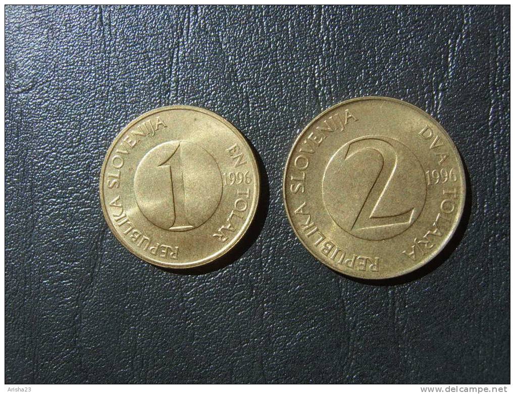 Slovenia, 1 And 2 TOLAR Tolarja 1996 - Slowenien