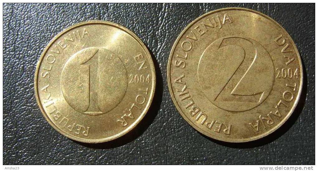 Slovenia, 1 TOLAR And 2 TOLARJA 2004 - Slovenië