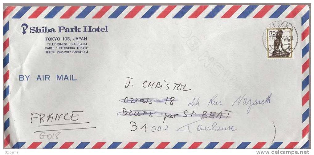 G018 - Japon / Nippon : Lettre De 1982 Pour La France - Statue - Storia Postale