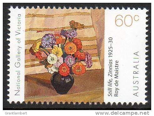 Australia 2011 Flowers- National Gallery Of Victoria - 60c Still Life, Zinnias 1925-30 MNH - Mint Stamps