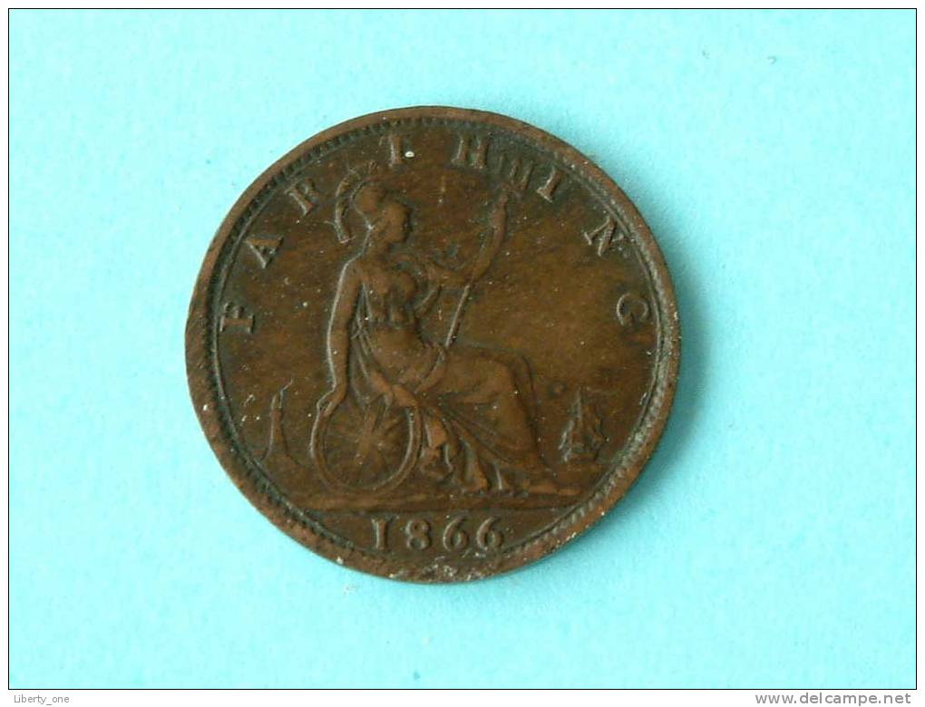 1866 / KM 747.2 ( For Grade, Please See Photo ) ! - B. 1 Farthing