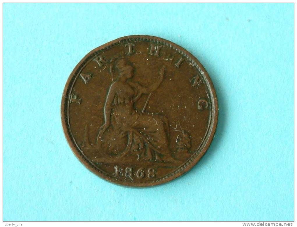 1868 / KM 747.2 ( For Grade, Please See Photo ) ! - B. 1 Farthing