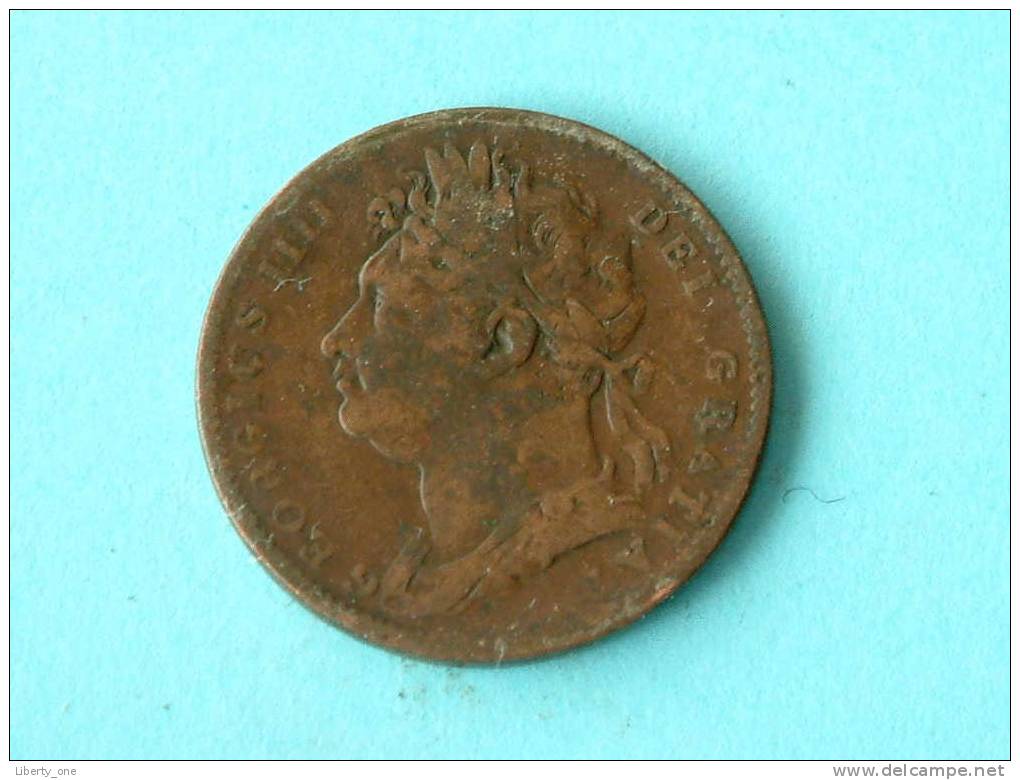 1822 / KM 677 ( For Grade, Please See Photo ) ! - B. 1 Farthing