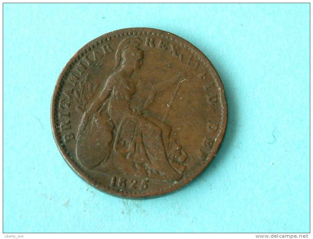 1825 / KM 677 ( For Grade, Please See Photo ) ! - B. 1 Farthing