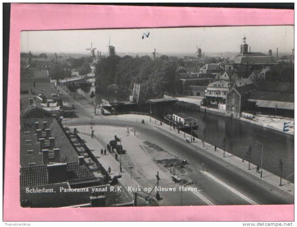 &#9829; RP Zuid-Holland Schiedam Panorama YANAF RK KERK OP NIEUWE HAVEN MANY MORE HOLLAND LISTED FOR SALE - Schiedam