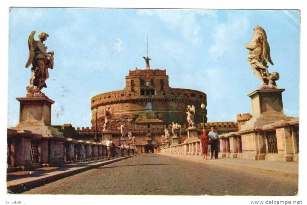 ITALY-ROME CASTEL S.ANGELO-ADV.PAN AMERICAN/PANAM - RED METER / E.M.A. "FLY PAN AMS BIG JETS" - Castel Sant'Angelo