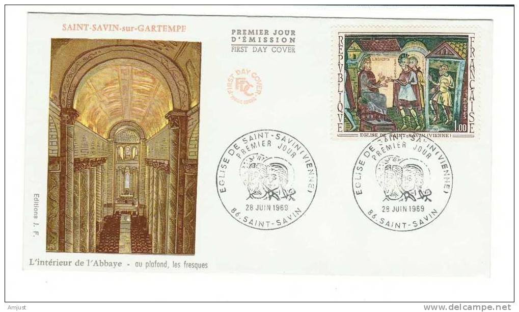 FDC France 1969 Y&Tellier 1588 Saint Savin-sur-Gartempe - 1960-1969