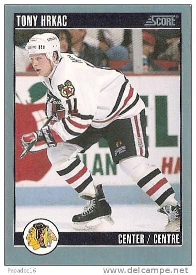 Carte / Card / Karte Hockey - Tony Hrkac - Center / Centre - Blackhawks (Score 92 N° 407) - 1990-1999