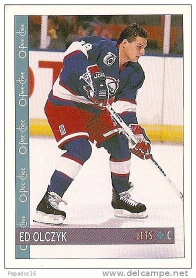 Carte / Card / Karte Hockey - Ed Olczyk - Center / Centre - Winnipeg Jets (1992 - O-Pee-Chee N° 375) - 1990-1999