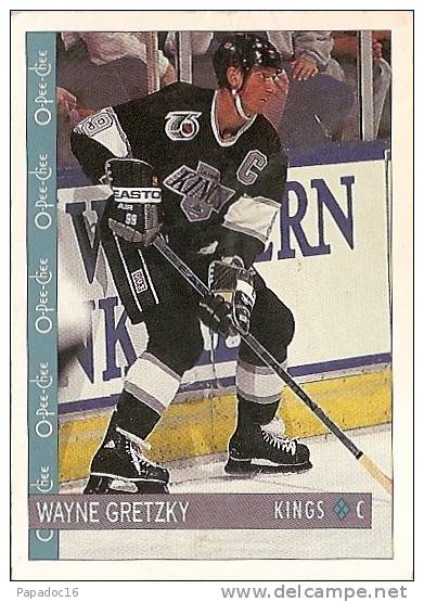 Carte / Card / Karte Hockey - Wayne Gretzky - Center / Centre - Los Angeles Kings (1992 - O-Pee-Chee N° 15) - 1990-1999