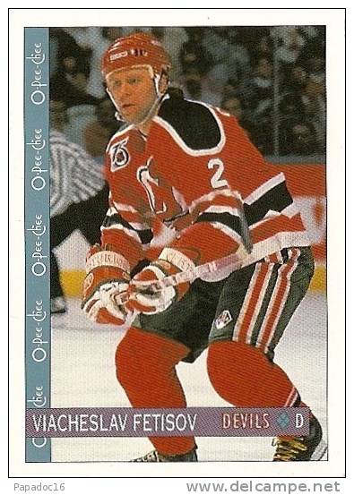 Carte / Card / Karte Hockey - Viacheslav Fetisov - Defense / Défenseur - Devils (1992 - O-Pee-Chee N° 162) - 1990-1999