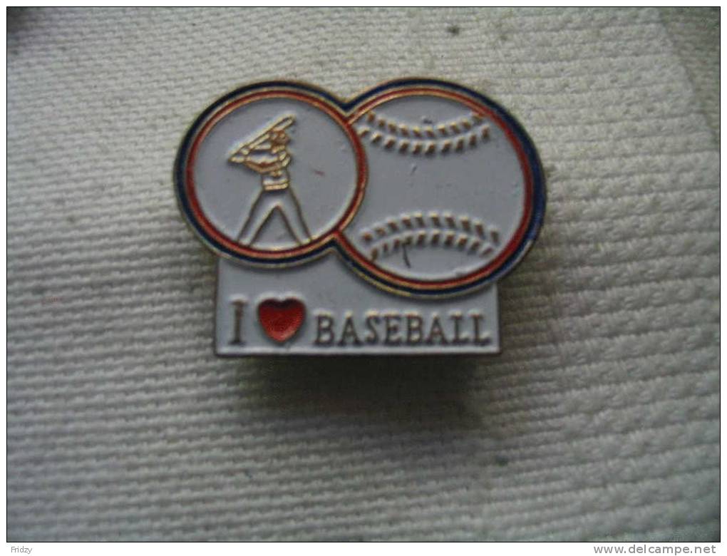 Pin´s   I  Love Baseball - Baseball