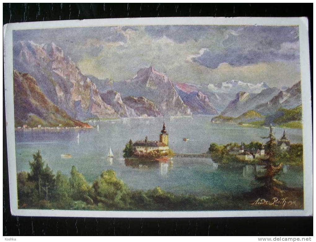 GMUNDEN - Schloss Ort - 1922 - Mänhardt - KEINE VERSANDKOSTEN - Lot  37 - Gmunden