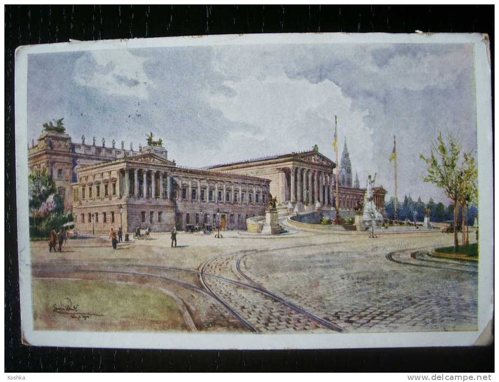 WIEN - Parliament - 1922 - Erwin Paul - KEINE VERSANDKOSTEN - Lot  37 - Vienna Center