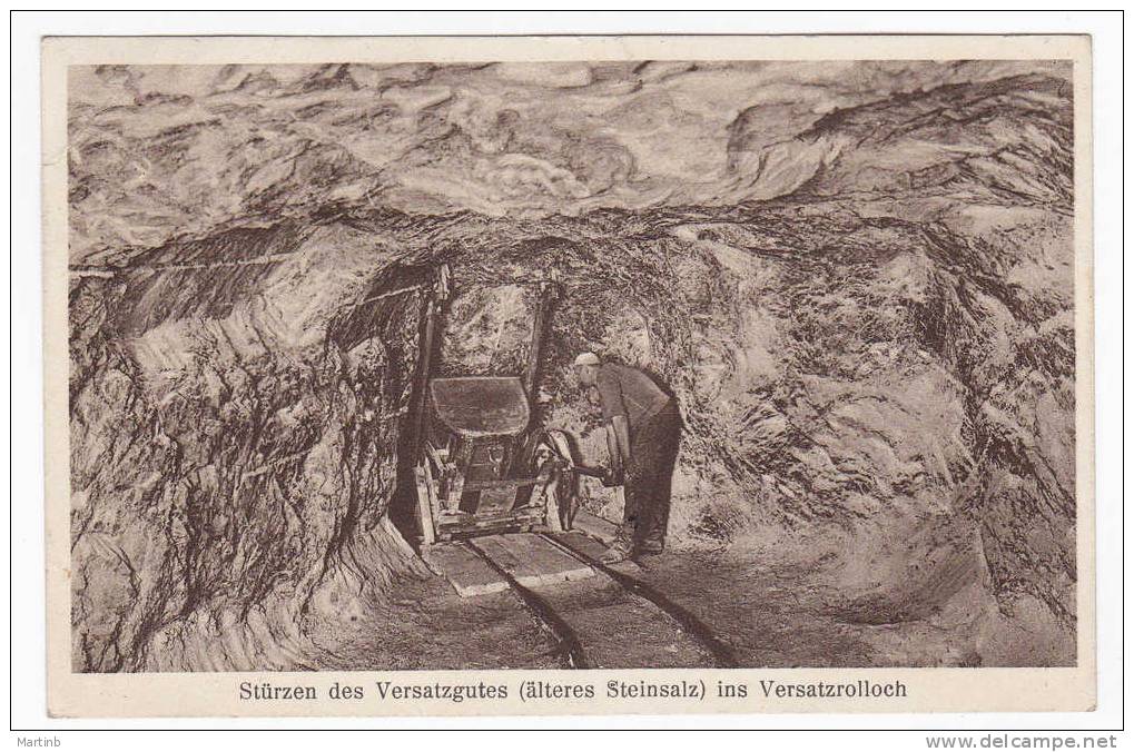Sturzen Des Versatzgutes Ins Versatzrolloch  Berginspektion STABFURT   (  Mines De Sel ) - Stassfurt